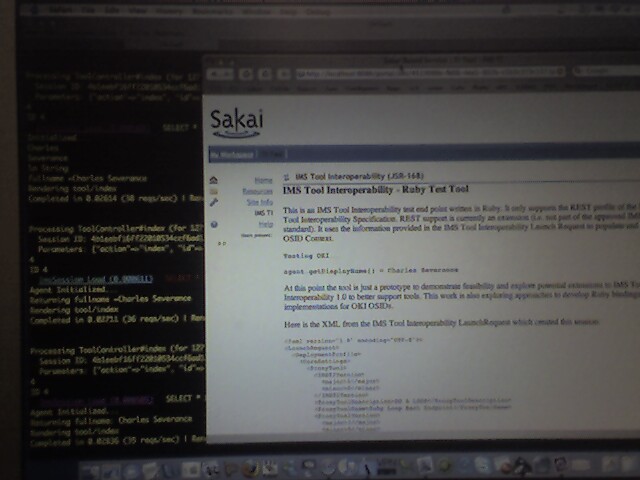 Ruby IMS-TI JSR-168 OKI REST AND Sakai all at the sane time