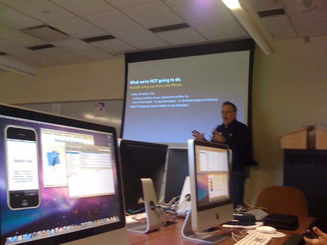Steve Hayman Teaching Apple DashCode